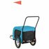 Hondenfietstrailer Oxford Stof En Ijzer 125 x 63 x 66 cm Blauw en zwart_