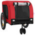 Hondenfietstrailer Oxford Stof En Ijzer 125 x 63 x 66 cm Rood en zwart_