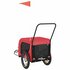 Hondenfietstrailer Oxford Stof En Ijzer 125 x 63 x 66 cm Rood en zwart_