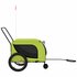 Hondenfietstrailer Oxford Stof En Ijzer 134 x 68 x 74 cm Groen en zwart_