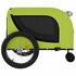 Hondenfietstrailer Oxford Stof En Ijzer 134 x 68 x 74 cm Groen en zwart_