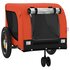 Hondenfietstrailer Oxford Stof En Ijzer 124 x 53 x 53 cm Oranje en zwart_