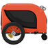 Hondenfietstrailer Oxford Stof En Ijzer 124 x 53 x 53 cm Oranje en zwart_