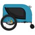 Hondenfietstrailer Oxford Stof En Ijzer 134 x 68 x 74 cm Blauw en zwart_