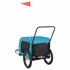 Hondenfietstrailer Oxford Stof En Ijzer 134 x 68 x 74 cm Blauw en zwart_