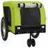 Hondenfietstrailer Oxford Stof En Ijzer 125 x 63 x 66 cm Groen en zwart_