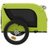 Hondenfietstrailer Oxford Stof En Ijzer 125 x 63 x 66 cm Groen en zwart_