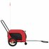 Hondenfietstrailer Oxford Stof En Ijzer 124 x 53 x 53 cm Rood en zwart_