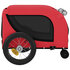 Hondenfietstrailer Oxford Stof En Ijzer 124 x 53 x 53 cm Rood en zwart_