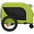 Hondenfietstrailer Oxford Stof En Ijzer 124 x 53 x 53 cm Groen en zwart_