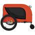 Hondenfietstrailer Oxford Stof En Ijzer 134 x 68 x 74 cm Oranje en zwart_