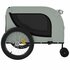 Hondenfietstrailer Oxford Stof En Ijzer 134 x 68 x 74 cm Grijs en zwart_