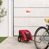 Hondenfietstrailer Oxford Stof En Ijzer 124 x 53 x 53 cm Rood_