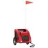 Hondenfietstrailer Oxford Stof En Ijzer 124 x 53 x 53 cm Rood_