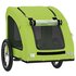 Hondenfietstrailer Oxford Stof En Ijzer 125 x 63 x 66 cm Groen_