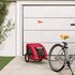 Hondenfietstrailer Oxford Stof En Ijzer 125 x 63 x 66 cm Rood_