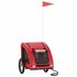 Hondenfietstrailer Oxford Stof En Ijzer 125 x 63 x 66 cm Rood_