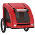 Hondenfietstrailer Oxford Stof En Ijzer 125 x 63 x 66 cm Rood_