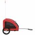 Hondenfietstrailer Oxford Stof En Ijzer 125 x 63 x 66 cm Rood_