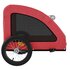 Hondenfietstrailer Oxford Stof En Ijzer 125 x 63 x 66 cm Rood_