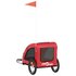 Hondenfietstrailer Oxford Stof En Ijzer 125 x 63 x 66 cm Rood_