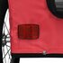 Hondenfietstrailer Oxford Stof En Ijzer 125 x 63 x 66 cm Rood_