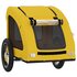 Hondenfietstrailer Oxford Stof En Ijzer 124 x 53 x 53 cm Geel_