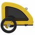 Hondenfietstrailer Oxford Stof En Ijzer 124 x 53 x 53 cm Geel_