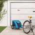 Hondenfietstrailer Oxford Stof En Ijzer 125 x 63 x 66 cm Blauw_