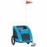 Hondenfietstrailer Oxford Stof En Ijzer 125 x 63 x 66 cm Blauw_