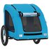 Hondenfietstrailer Oxford Stof En Ijzer 125 x 63 x 66 cm Blauw_