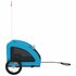 Hondenfietstrailer Oxford Stof En Ijzer 125 x 63 x 66 cm Blauw_