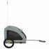 Hondenfietstrailer Oxford Stof En Ijzer 125 x 63 x 66 cm Grijs_