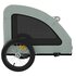 Hondenfietstrailer Oxford Stof En Ijzer 125 x 63 x 66 cm Grijs_