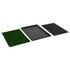 Huisdierentoiletten 2 St Met Bak En Kunstgras 76X5X3 Cm Groen 1 76 x 51 x 3 cm (2 pcs)_