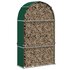 Haardhoutopslag Gegalvaniseerd Staal 120 x 45 x 210 cm Groen_