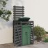 Containerberging 84X90X128,5 Cm Massief Grenenhout Grijs 84 x 90 x 128.5 cm Grijs grenenhout_