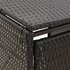 Containerberging Driedubbel 207X80X117 Cm Poly Rattan 3 containers Zwart_