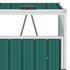 Afvalbakberging Driedubbel 213X81X121 Cm Staal 3 containers Groen_