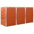 Containerberging Driedubbel 207X77,5X112,5 Cm Roestvrij Staal 3 containers orange_