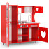 Kinderspeelkeuken 84X31X89 Cm Mdf Rood_