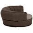 Hondenbed Ergonomisch Linnen-Look Fleece 60 x 42 cm Bruin_