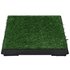 Huisdierentoiletten 2 St Met Bak En Kunstgras 63X50X7 Cm Groen 1 63 x 50 x 7 cm (2 pcs)_