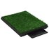 Huisdierentoiletten 2 St Met Bak En Kunstgras 63X50X7 Cm Groen 1 63 x 50 x 7 cm (2 pcs)_