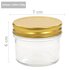 Jampotten Met Kleurige Deksels 110 Ml Glas 48 Goud_