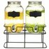 Drankdispensers 2 St Met Standaard 2 X 4 L Glas_