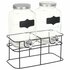 Drankdispensers 2 St Met Standaard 2 X 4 L Glas_