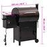 Pelletbarbecue 04 Cm Ijzer Zwart 1 met schoorsteen_