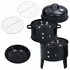 Houtskoolroker Barbecue-Grill 3-In-1 40X80 Cm_