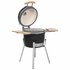 Kamado Barbecue 76 Cm Keramiek 1 Zwart_